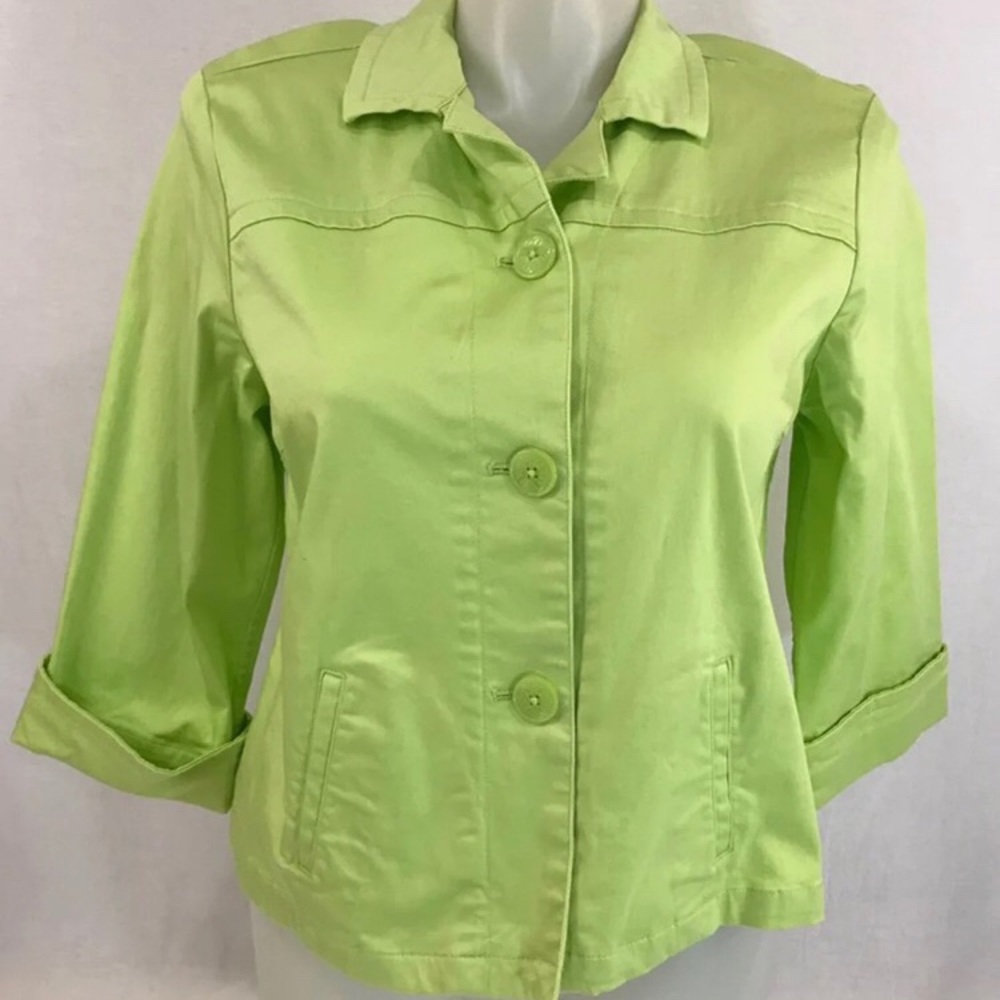 Christopher & Banks green jacket